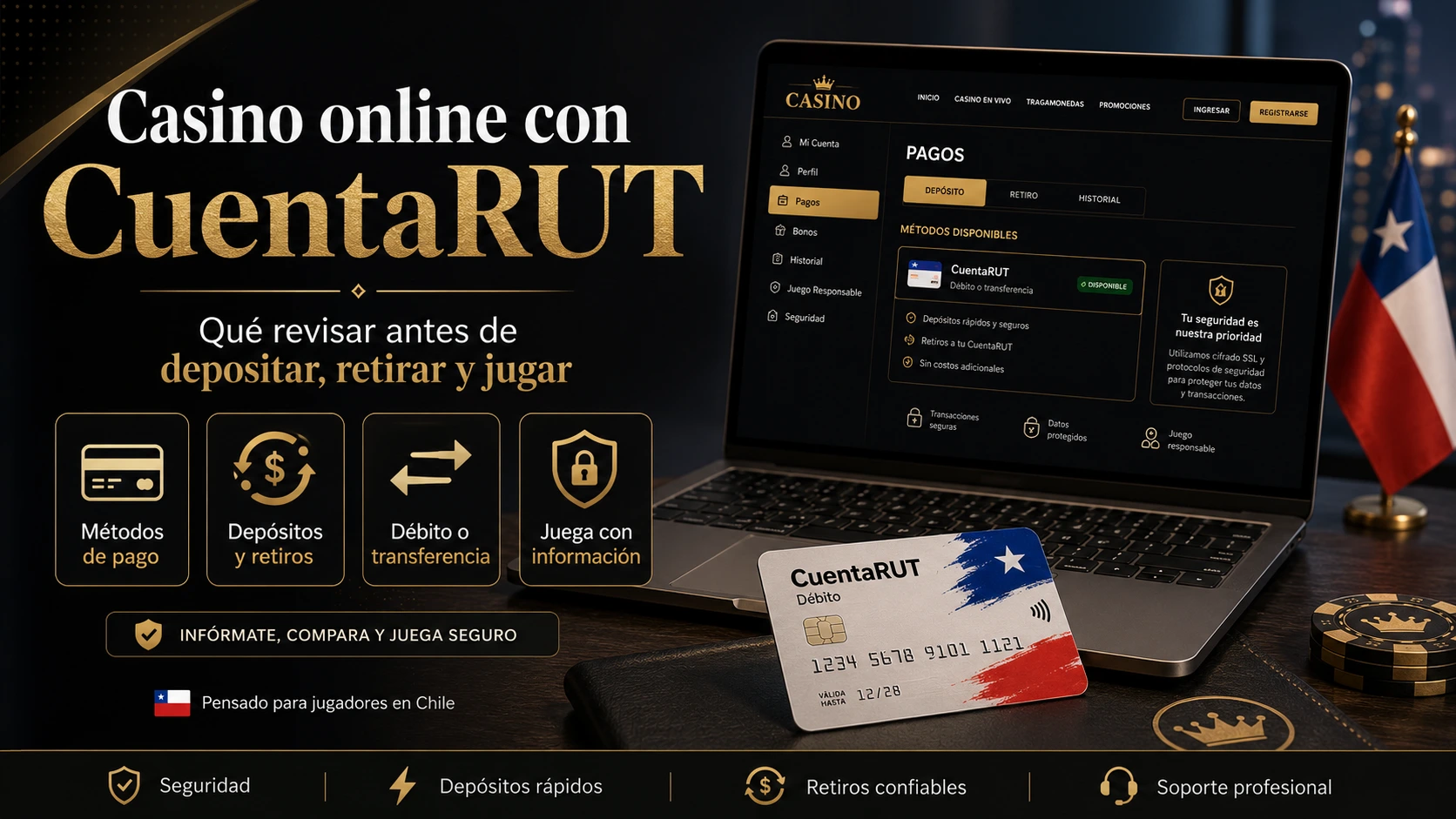 ¿Cómo jugar en un casino online con CuentaRUT?