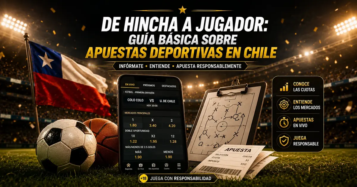 De hincha a jugador: guía básica sobre apuestas deportivas