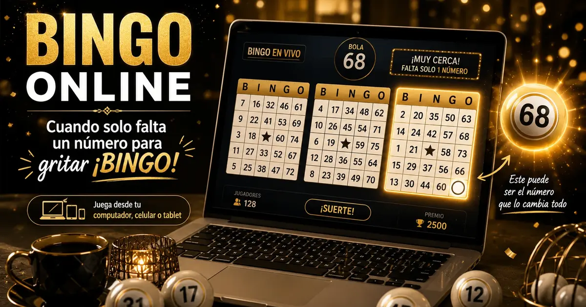 Bingo online: cuando solo falta un número para gritar bingo