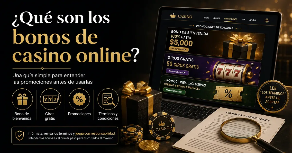  ¿Qué son los bonos de casino online?