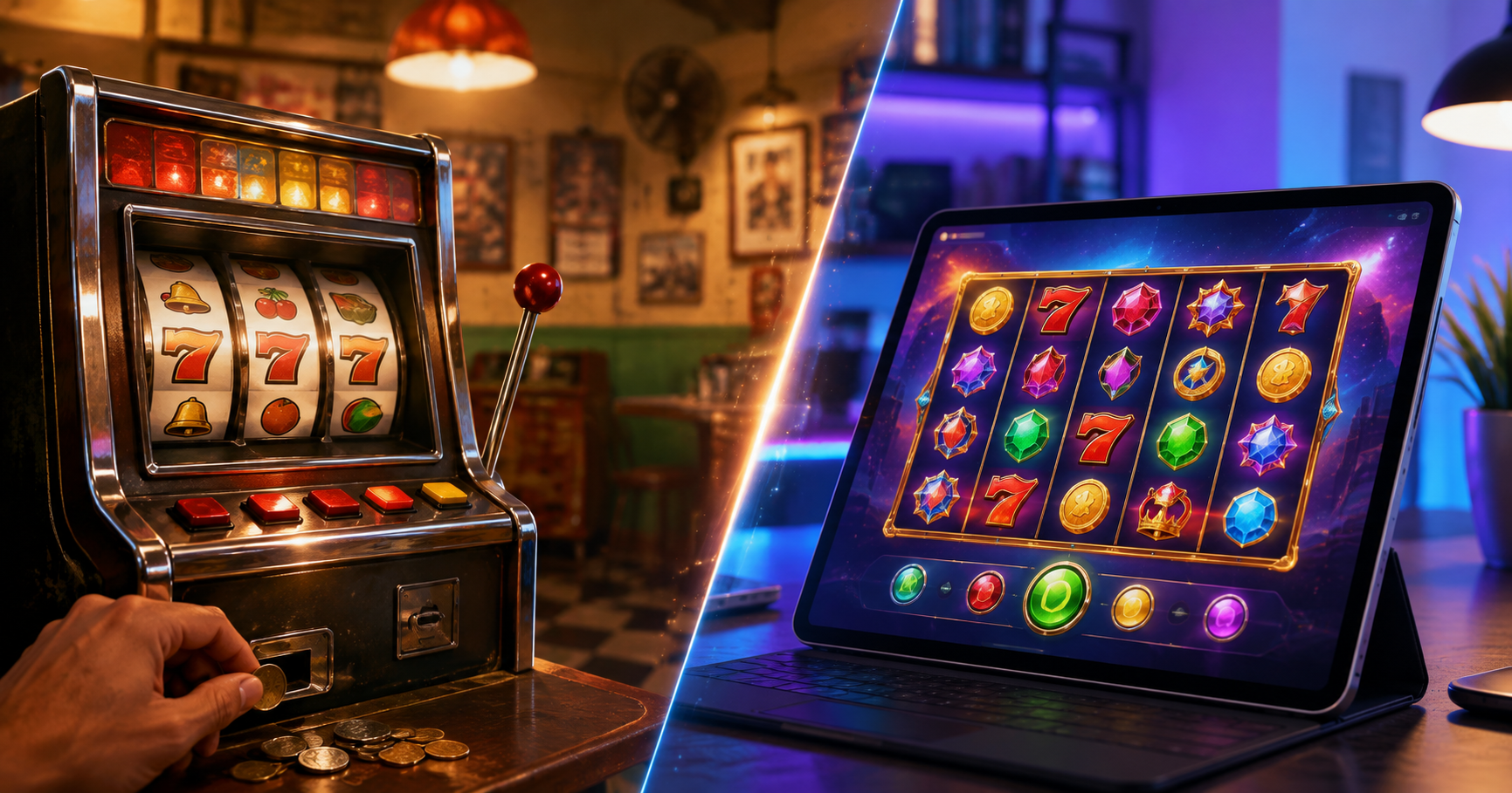 Tragamonedas de barrio vs. slots online: ¿qué cambia realmente?